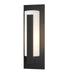 Hubbardton Forge - One Light Outdoor Wall Sconce - Vertical Bar - Coastal Black- Union Lighting Luminaires Decor