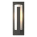 Hubbardton Forge - One Light Outdoor Wall Sconce - Vertical Bar - Coastal Natural Iron- Union Lighting Luminaires Decor