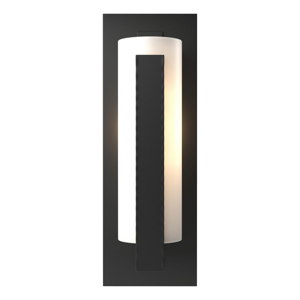 Hubbardton Forge - One Light Outdoor Wall Sconce - Vertical Bar - Coastal Black- Union Lighting Luminaires Decor