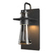 Hubbardton Forge - One Light Outdoor Wall Sconce - Erlenmeyer - Coastal Black- Union Lighting Luminaires Decor