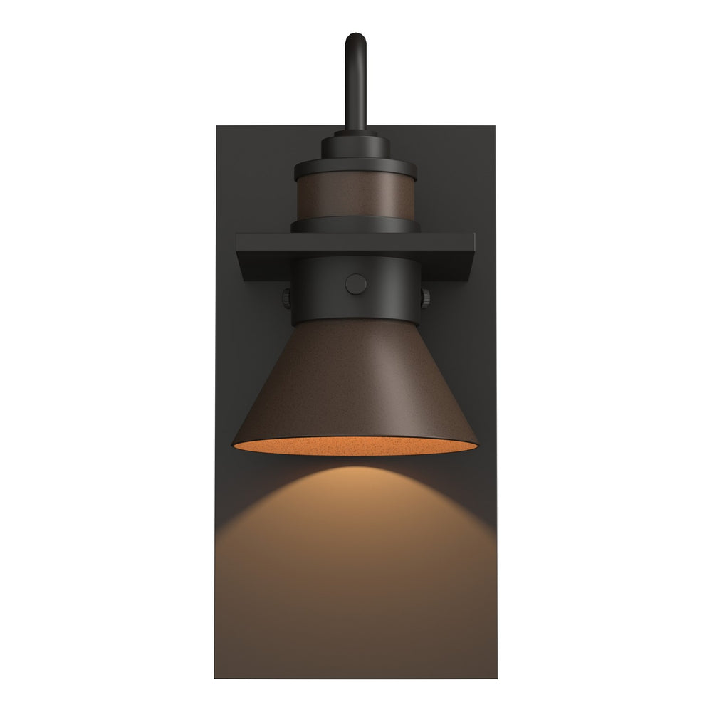 Hubbardton Forge - One Light Outdoor Wall Sconce - Erlenmeyer - Coastal Oil Rubbed Bronze- Union Lighting Luminaires Decor