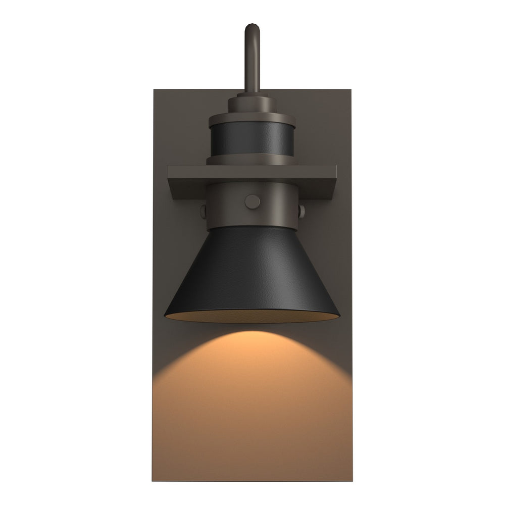 Hubbardton Forge - One Light Outdoor Wall Sconce - Erlenmeyer - Coastal Dark Smoke- Union Lighting Luminaires Decor