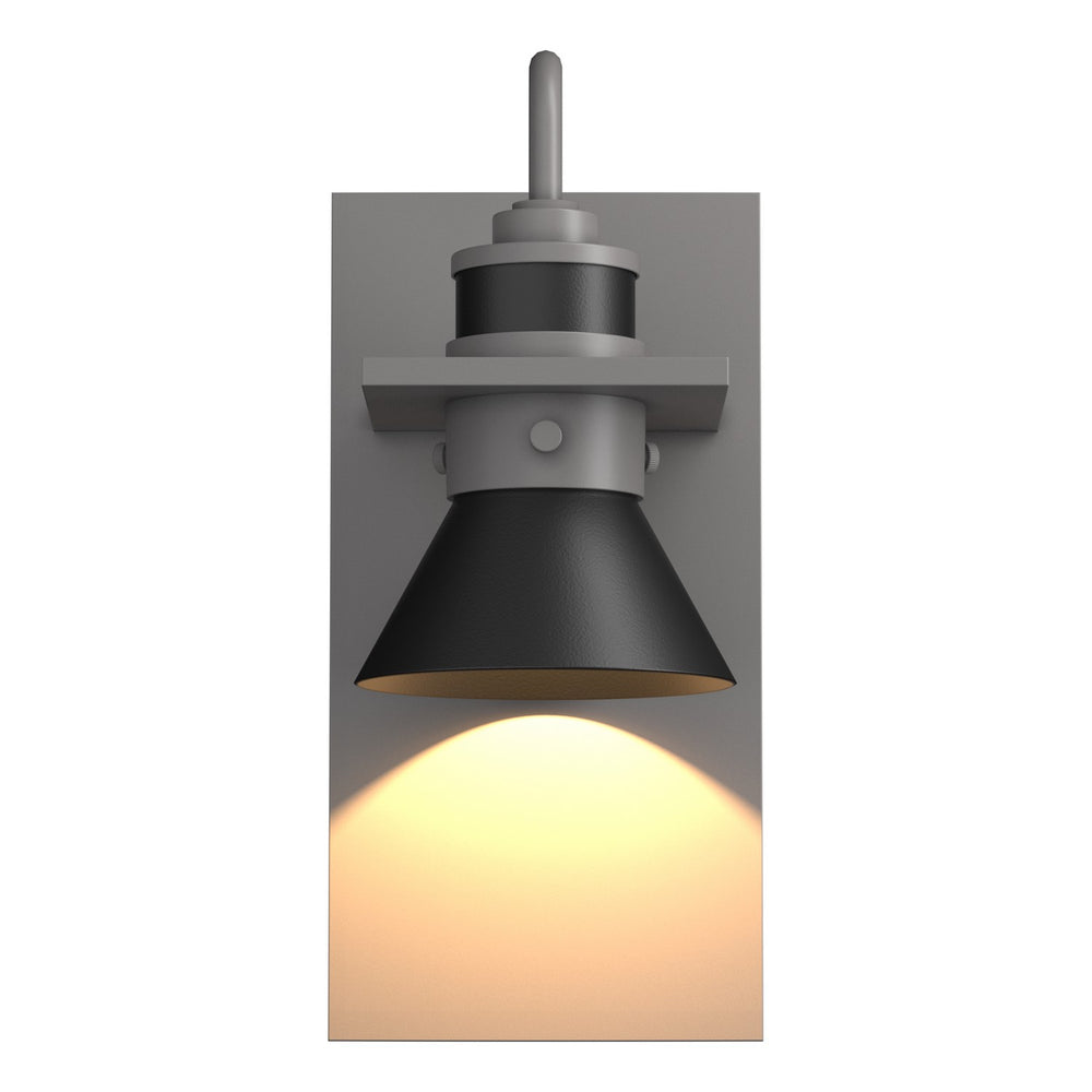 Hubbardton Forge - One Light Outdoor Wall Sconce - Erlenmeyer - Coastal Burnished Steel- Union Lighting Luminaires Decor