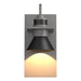 Hubbardton Forge - One Light Outdoor Wall Sconce - Erlenmeyer - Coastal Burnished Steel- Union Lighting Luminaires Decor