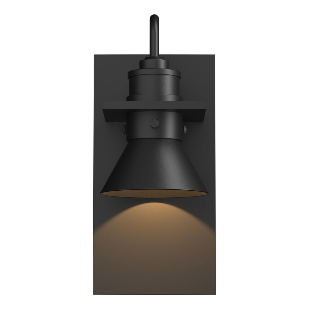 Hubbardton Forge - One Light Outdoor Wall Sconce - Erlenmeyer - Coastal Black- Union Lighting Luminaires Decor
