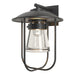 Hubbardton Forge - One Light Outdoor Wall Sconce - Erlenmeyer - Coastal Black- Union Lighting Luminaires Decor