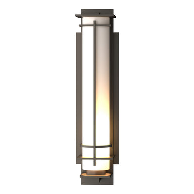 Hubbardton Forge - One Light Outdoor Wall Sconce - After Hours - Coastal Dark Smoke- Union Lighting Luminaires Decor