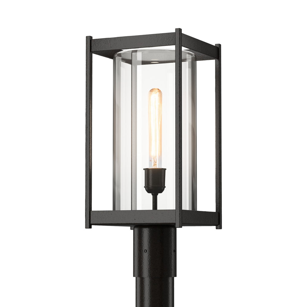 Hubbardton Forge - One Light Outdoor Post Mount - Cela - Coastal Oil Rubbed Bronze- Union Lighting Luminaires Decor
