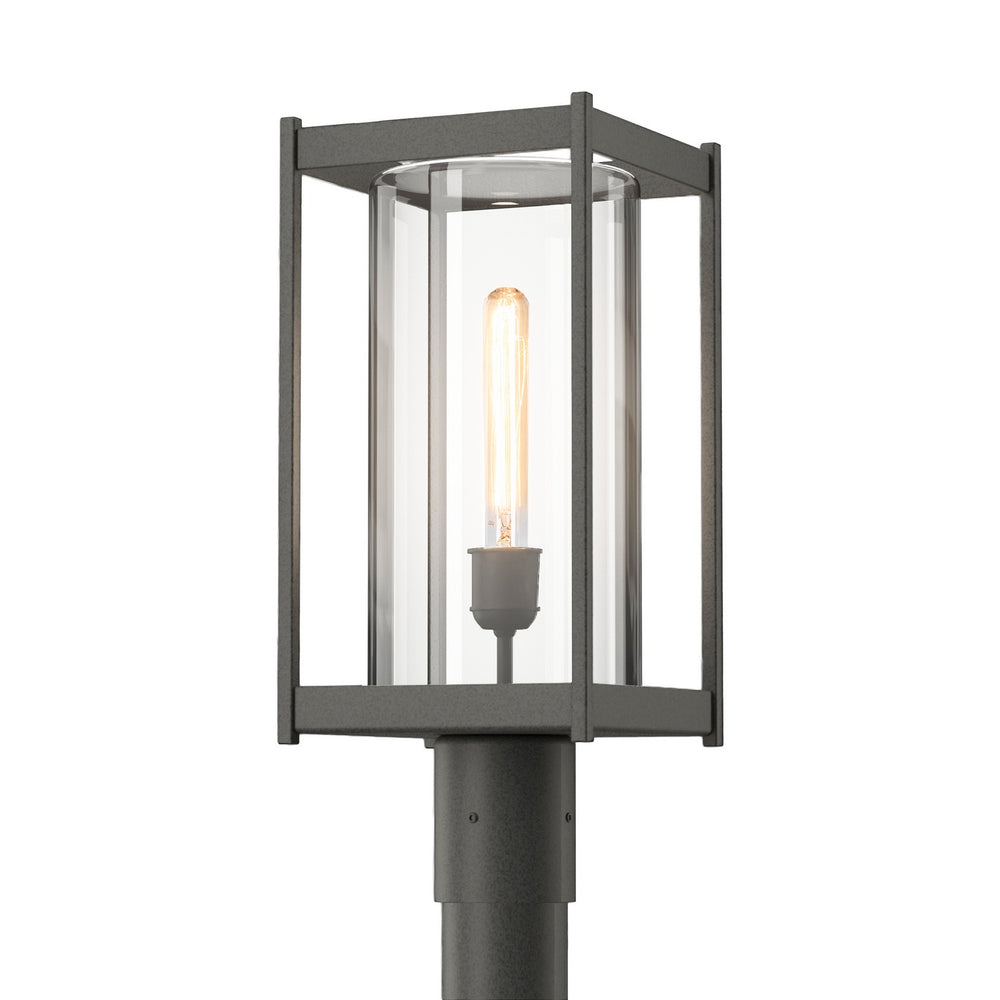 Hubbardton Forge - One Light Outdoor Post Mount - Cela - Coastal Natural Iron- Union Lighting Luminaires Decor