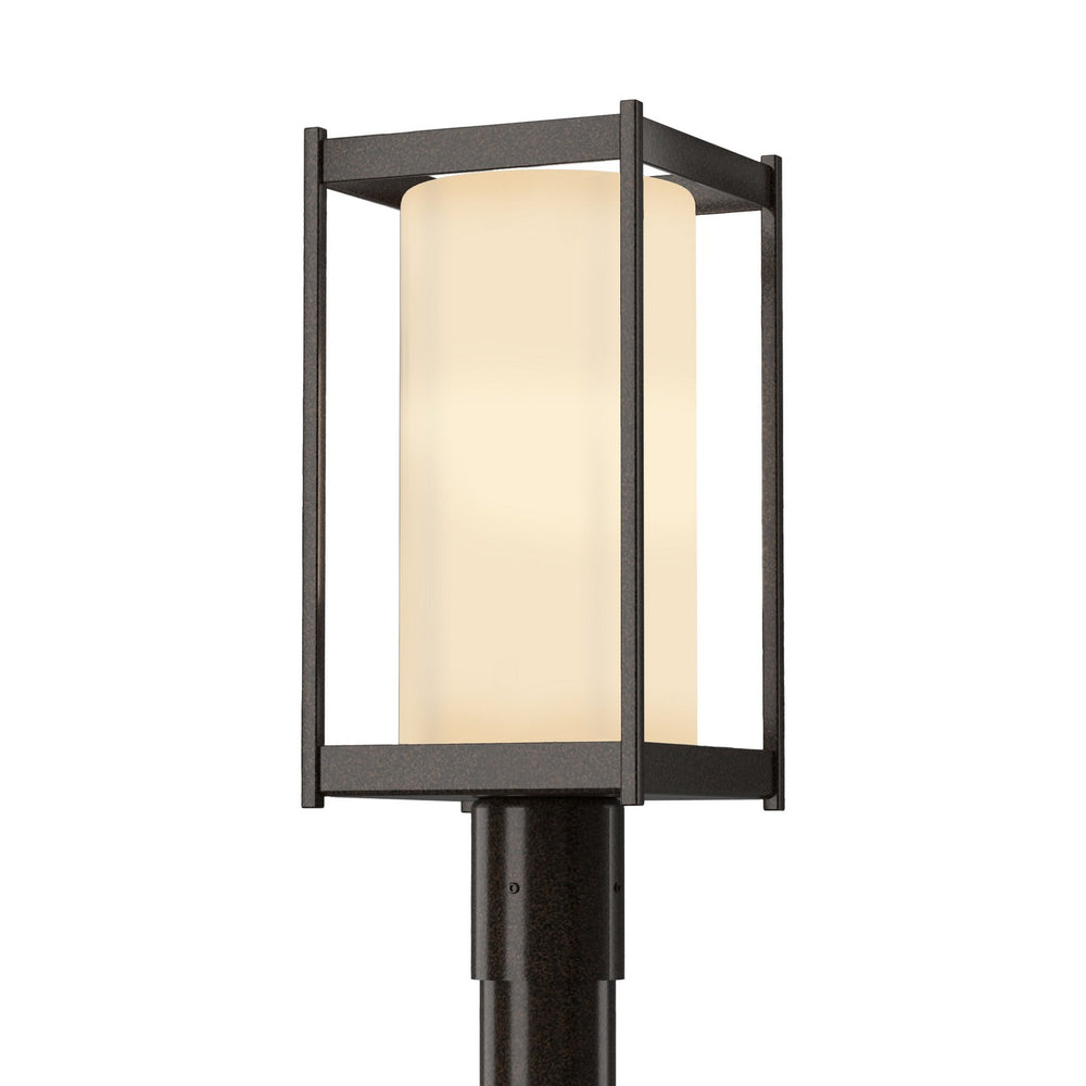 Hubbardton Forge - One Light Outdoor Post Mount - Cela - Coastal Bronze- Union Lighting Luminaires Decor