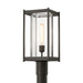 Hubbardton Forge - One Light Outdoor Post Mount - Cela - Coastal Dark Smoke- Union Lighting Luminaires Decor