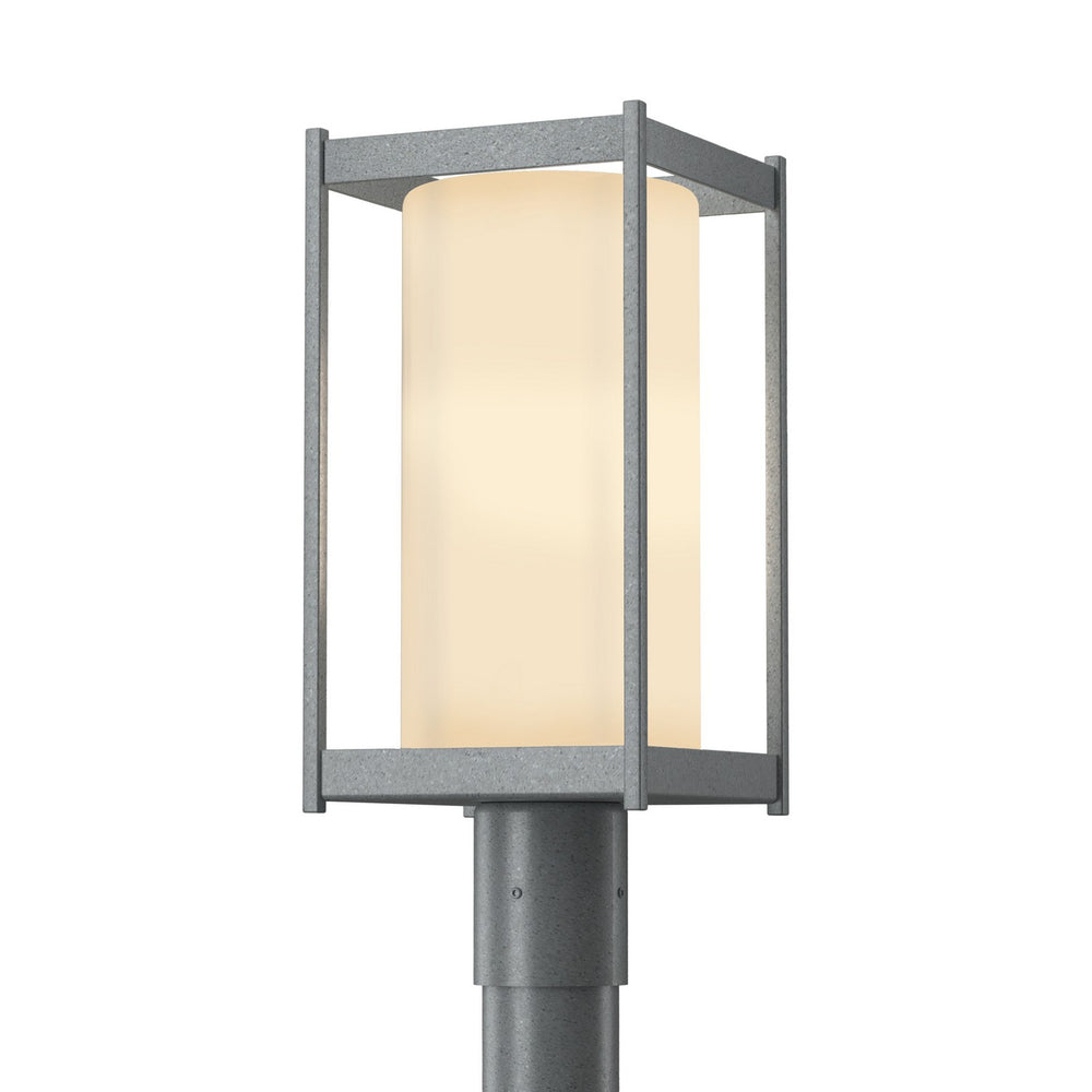Hubbardton Forge - One Light Outdoor Post Mount - Cela - Coastal Burnished Steel- Union Lighting Luminaires Decor
