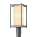 Hubbardton Forge - One Light Outdoor Post Mount - Cela - Coastal Burnished Steel- Union Lighting Luminaires Decor