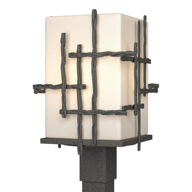 Hubbardton Forge - Tura Outdoor Post Light - Tura - Coastal Natural Iron- Union Lighting Luminaires Decor