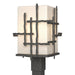 Hubbardton Forge - One Light Outdoor Post Mount - Tura - Coastal Natural Iron- Union Lighting Luminaires Decor