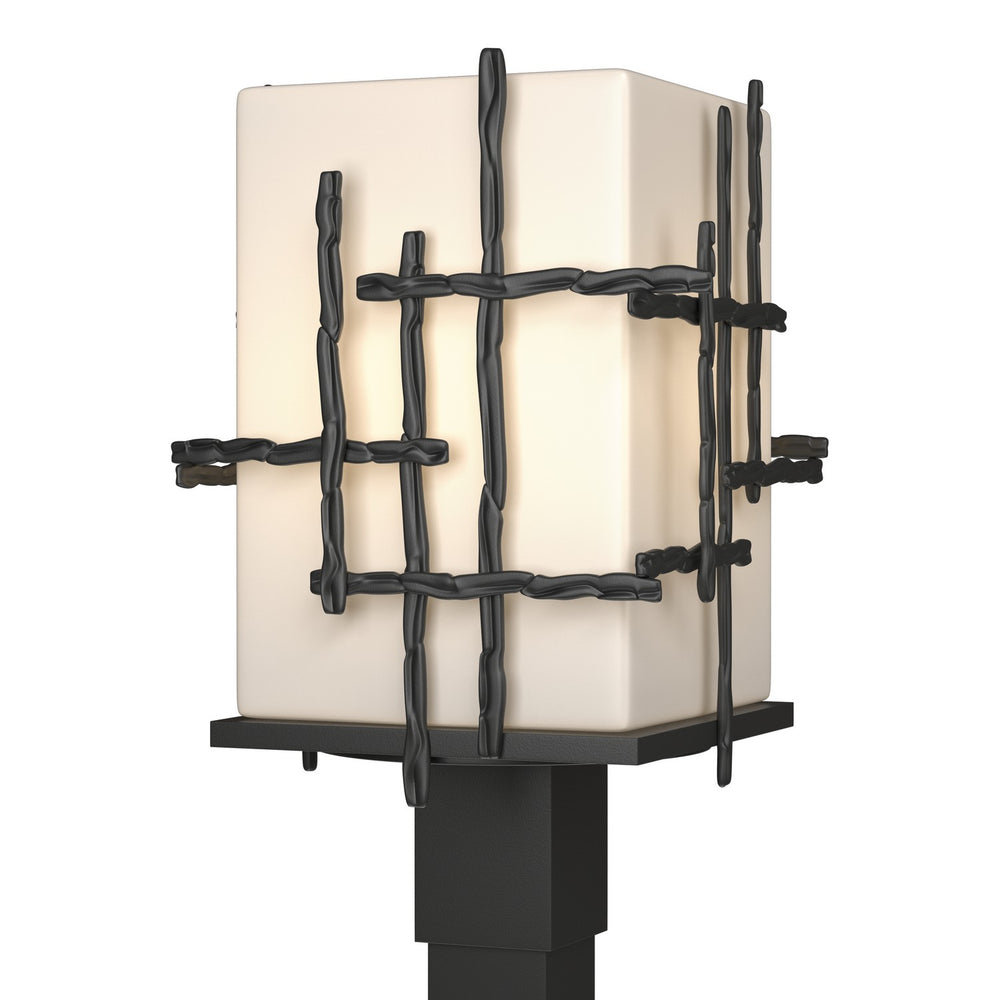 Hubbardton Forge - One Light Outdoor Post Mount - Tura - Coastal Black- Union Lighting Luminaires Decor