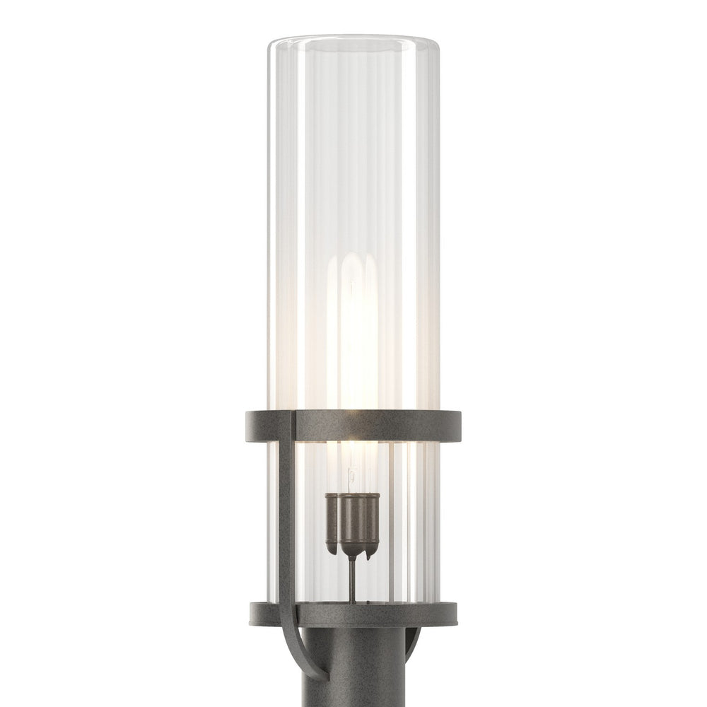 Hubbardton Forge - One Light Outdoor Post Mount - Alcove - Coastal Natural Iron- Union Lighting Luminaires Decor
