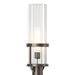 Hubbardton Forge - One Light Outdoor Post Mount - Alcove - Coastal Dark Smoke- Union Lighting Luminaires Decor