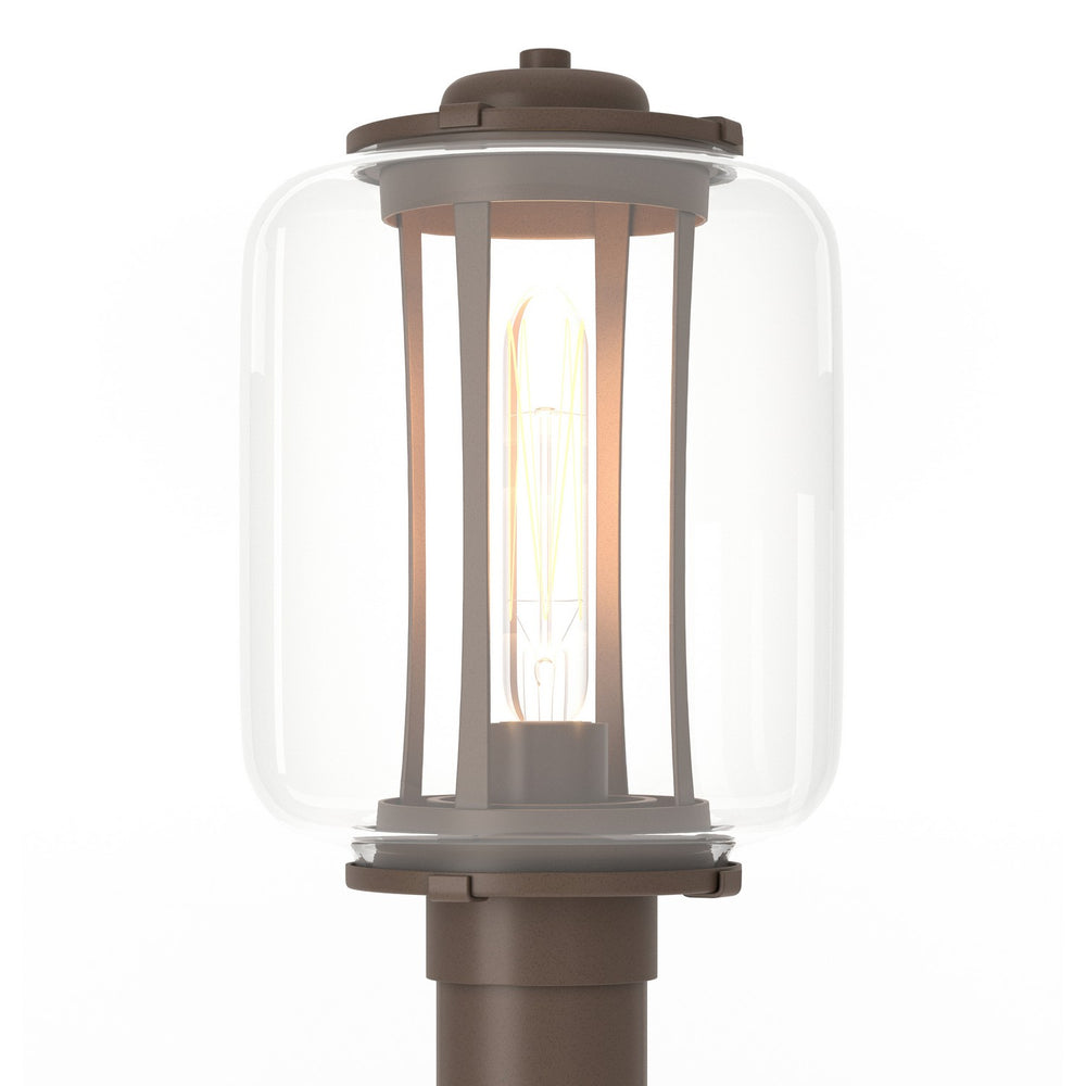 Hubbardton Forge - One Light Outdoor Post Mount - Fairwinds - Coastal Bronze- Union Lighting Luminaires Decor