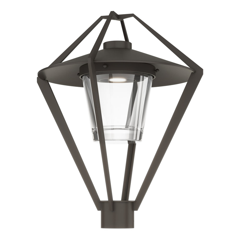 Hubbardton Forge - One Light Outdoor Post Mount - Stellar - Coastal Dark Smoke- Union Lighting Luminaires Decor