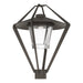 Hubbardton Forge - One Light Outdoor Post Mount - Stellar - Coastal Dark Smoke- Union Lighting Luminaires Decor