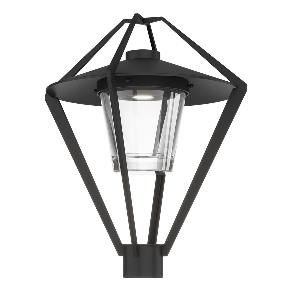 Hubbardton Forge - One Light Outdoor Post Mount - Stellar - Coastal Black- Union Lighting Luminaires Decor