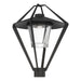 Hubbardton Forge - One Light Outdoor Post Mount - Stellar - Coastal Black- Union Lighting Luminaires Decor