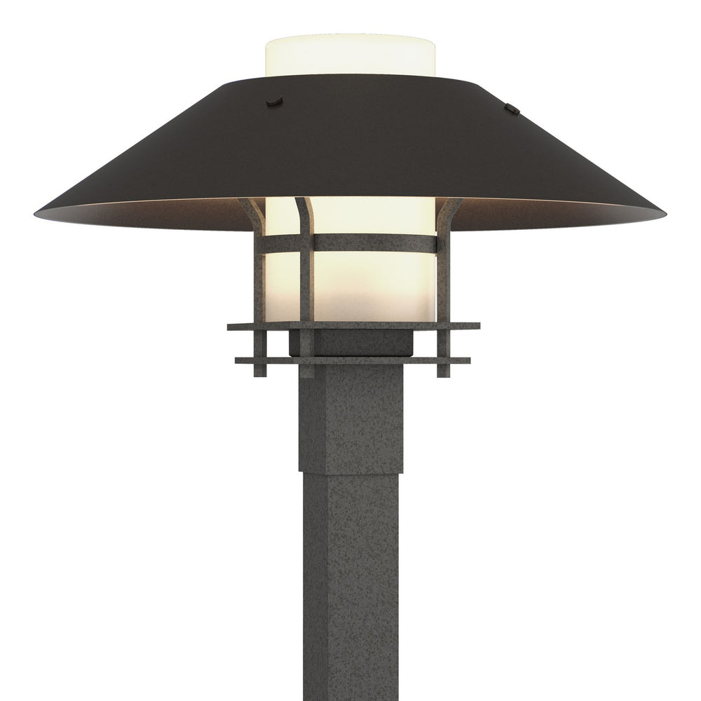 Hubbardton Forge - One Light Outdoor Post Mount - Henry - Coastal Natural Iron- Union Lighting Luminaires Decor