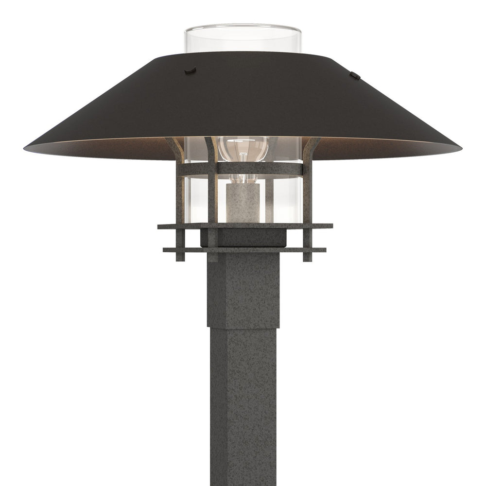 Hubbardton Forge - One Light Outdoor Post Mount - Henry - Coastal Natural Iron- Union Lighting Luminaires Decor