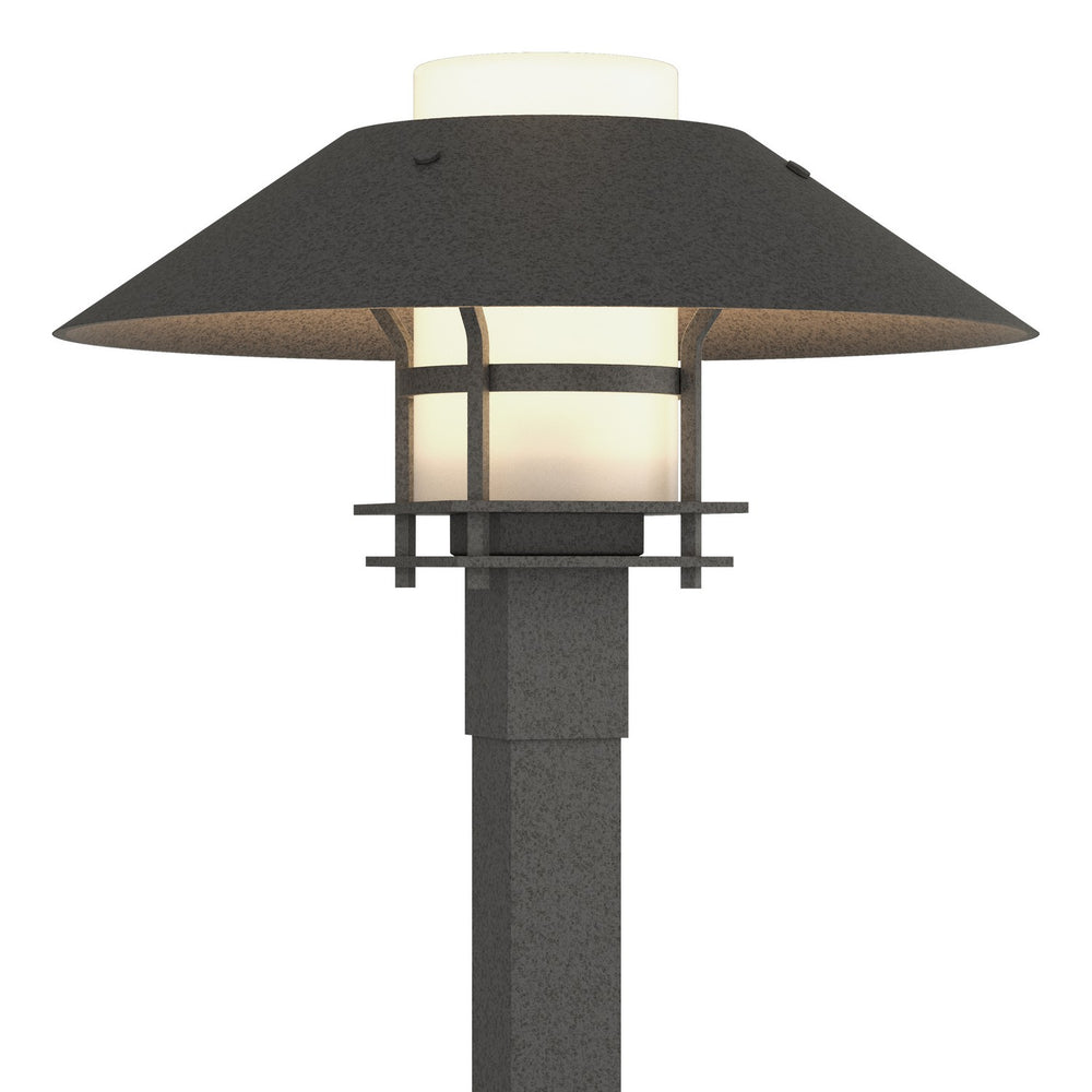 Hubbardton Forge - One Light Outdoor Post Mount - Henry - Coastal Natural Iron- Union Lighting Luminaires Decor