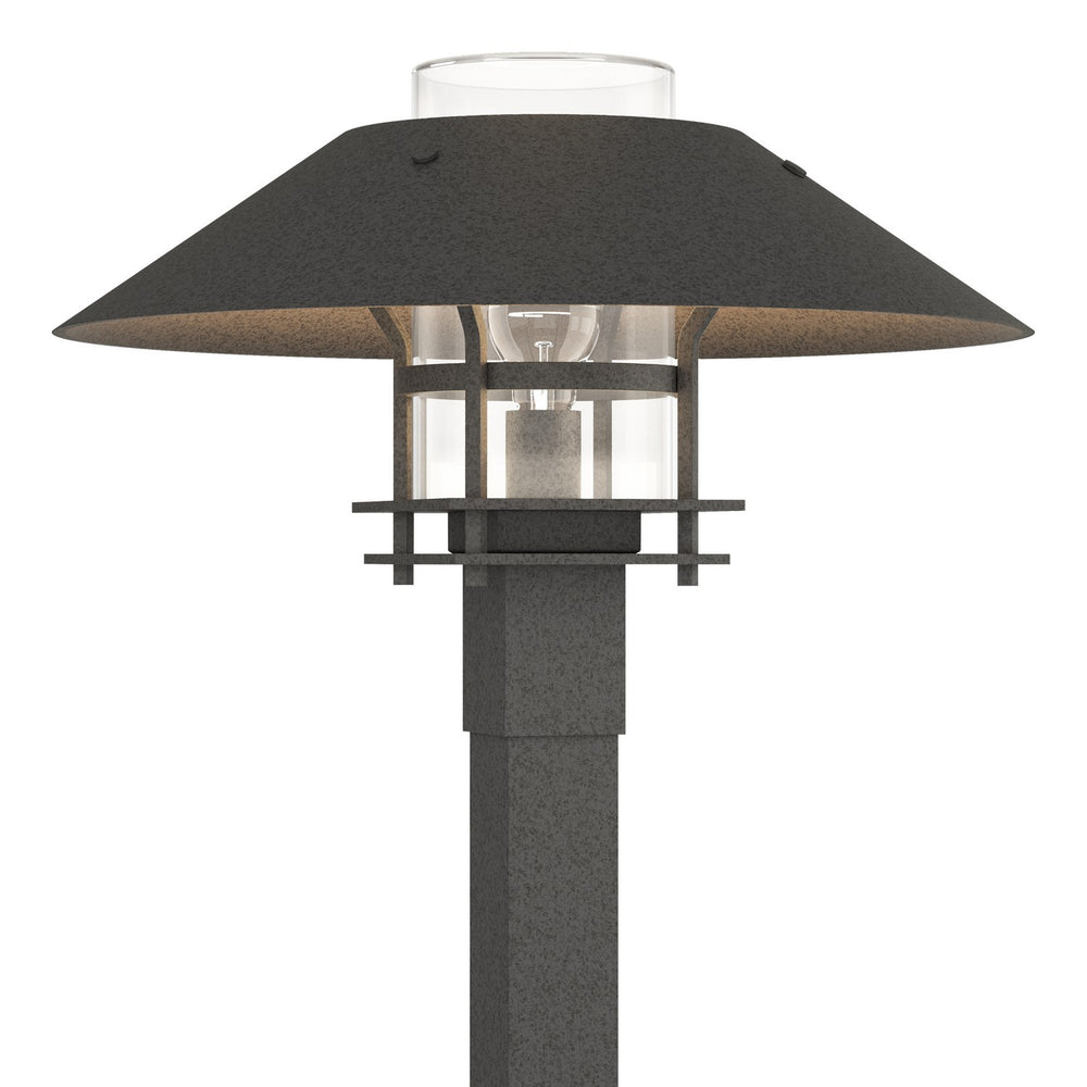Hubbardton Forge - One Light Outdoor Post Mount - Henry - Coastal Natural Iron- Union Lighting Luminaires Decor