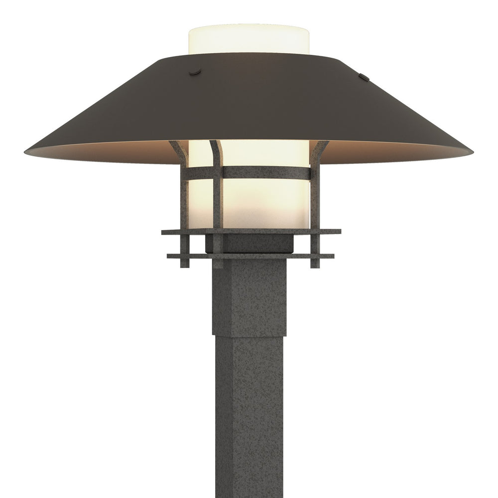 Hubbardton Forge - One Light Outdoor Post Mount - Henry - Coastal Natural Iron- Union Lighting Luminaires Decor