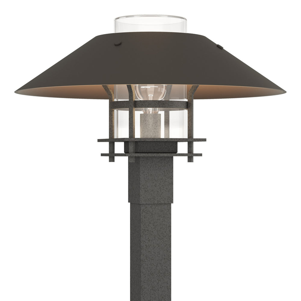 Hubbardton Forge - One Light Outdoor Post Mount - Henry - Coastal Natural Iron- Union Lighting Luminaires Decor