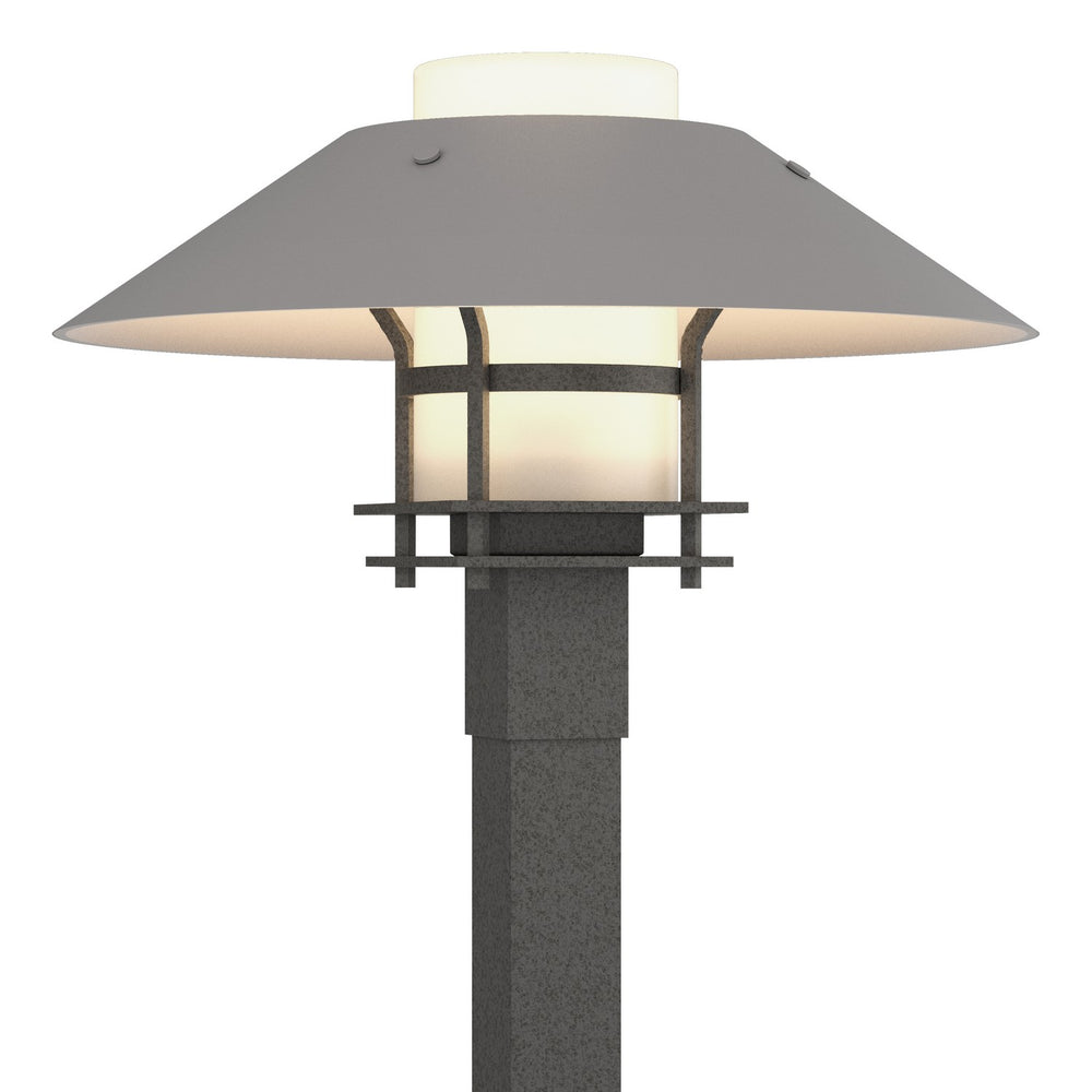 Hubbardton Forge - One Light Outdoor Post Mount - Henry - Coastal Natural Iron- Union Lighting Luminaires Decor