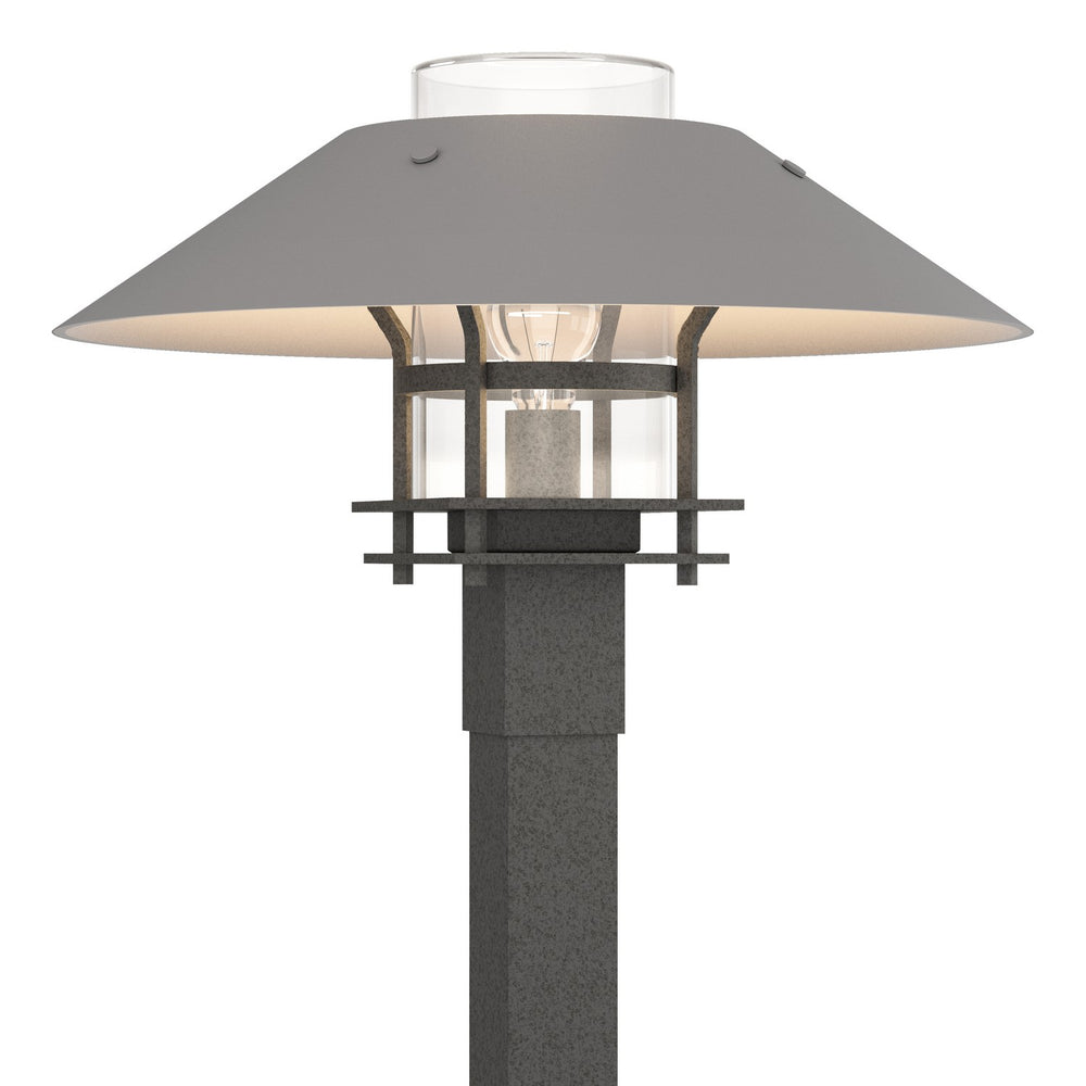 Hubbardton Forge - One Light Outdoor Post Mount - Henry - Coastal Natural Iron- Union Lighting Luminaires Decor