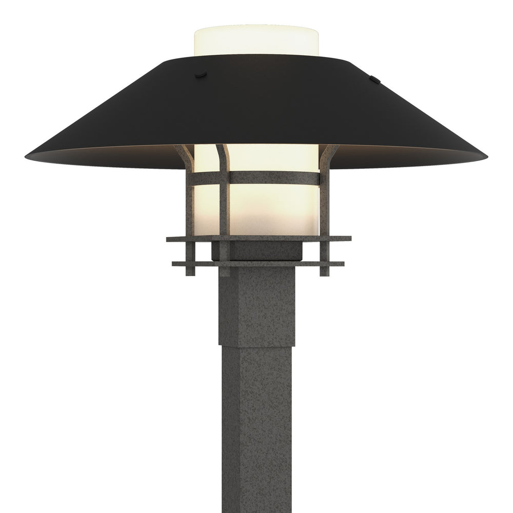 Hubbardton Forge - One Light Outdoor Post Mount - Henry - Coastal Natural Iron- Union Lighting Luminaires Decor