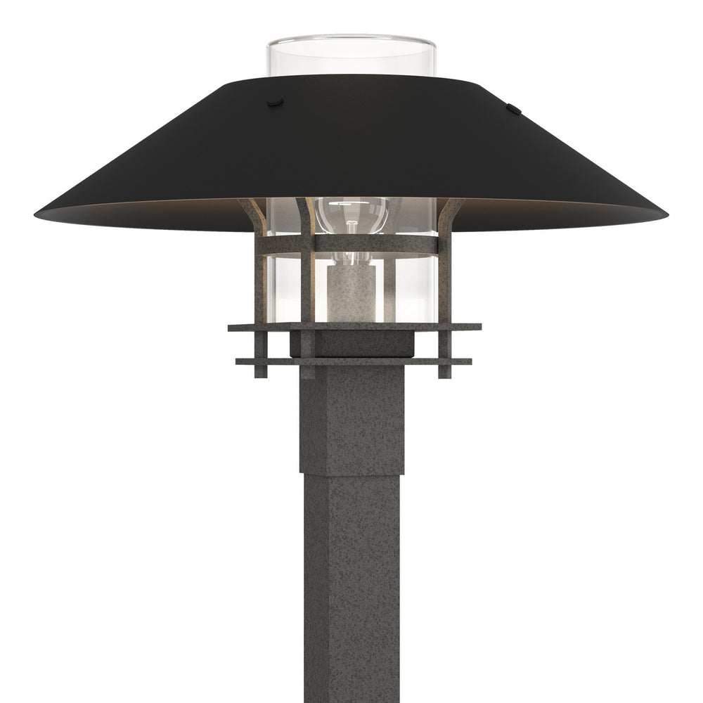 Hubbardton Forge - One Light Outdoor Post Mount - Henry - Coastal Natural Iron- Union Lighting Luminaires Decor