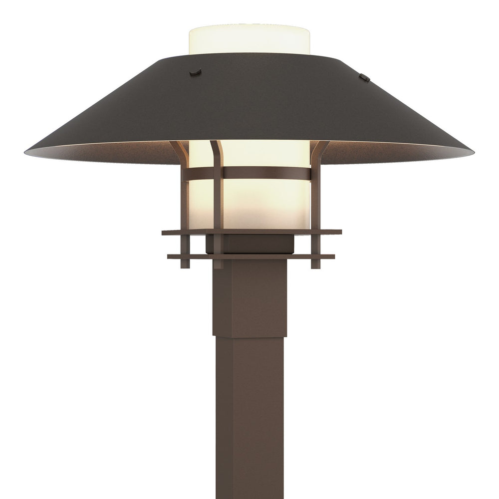 Hubbardton Forge - One Light Outdoor Post Mount - Henry - Coastal Bronze- Union Lighting Luminaires Decor