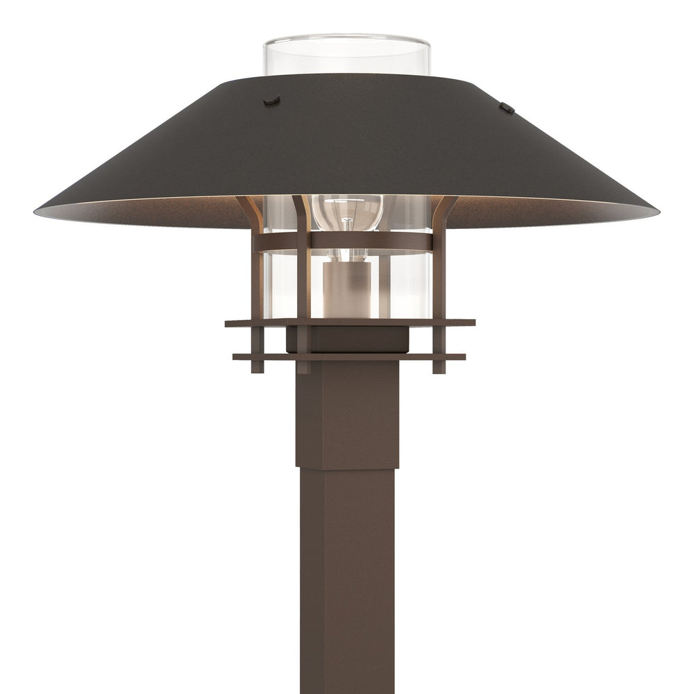 Hubbardton Forge - One Light Outdoor Post Mount - Henry - Coastal Bronze- Union Lighting Luminaires Decor