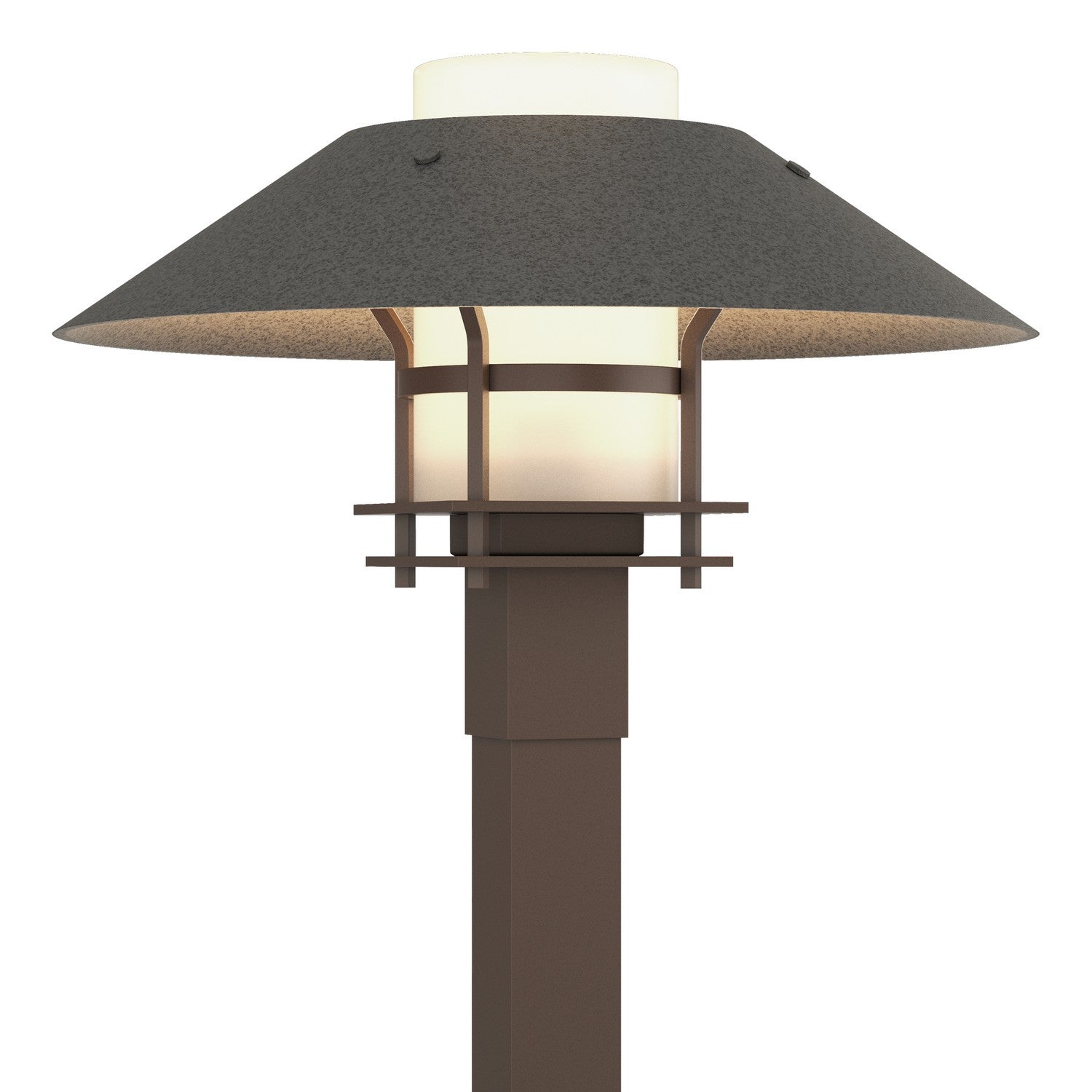 Hubbardton Forge - One Light Outdoor Post Mount - Henry - Coastal Bronze- Union Lighting Luminaires Decor