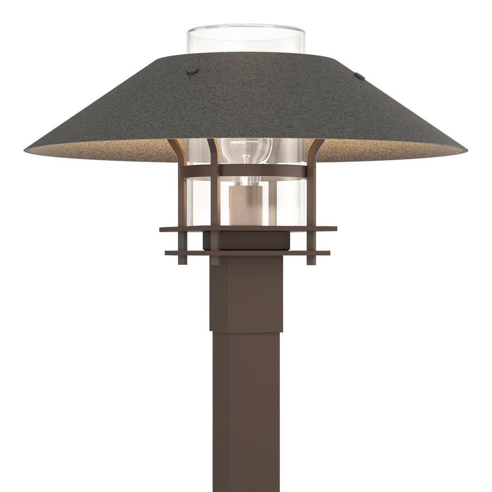 Hubbardton Forge - One Light Outdoor Post Mount - Henry - Coastal Bronze- Union Lighting Luminaires Decor