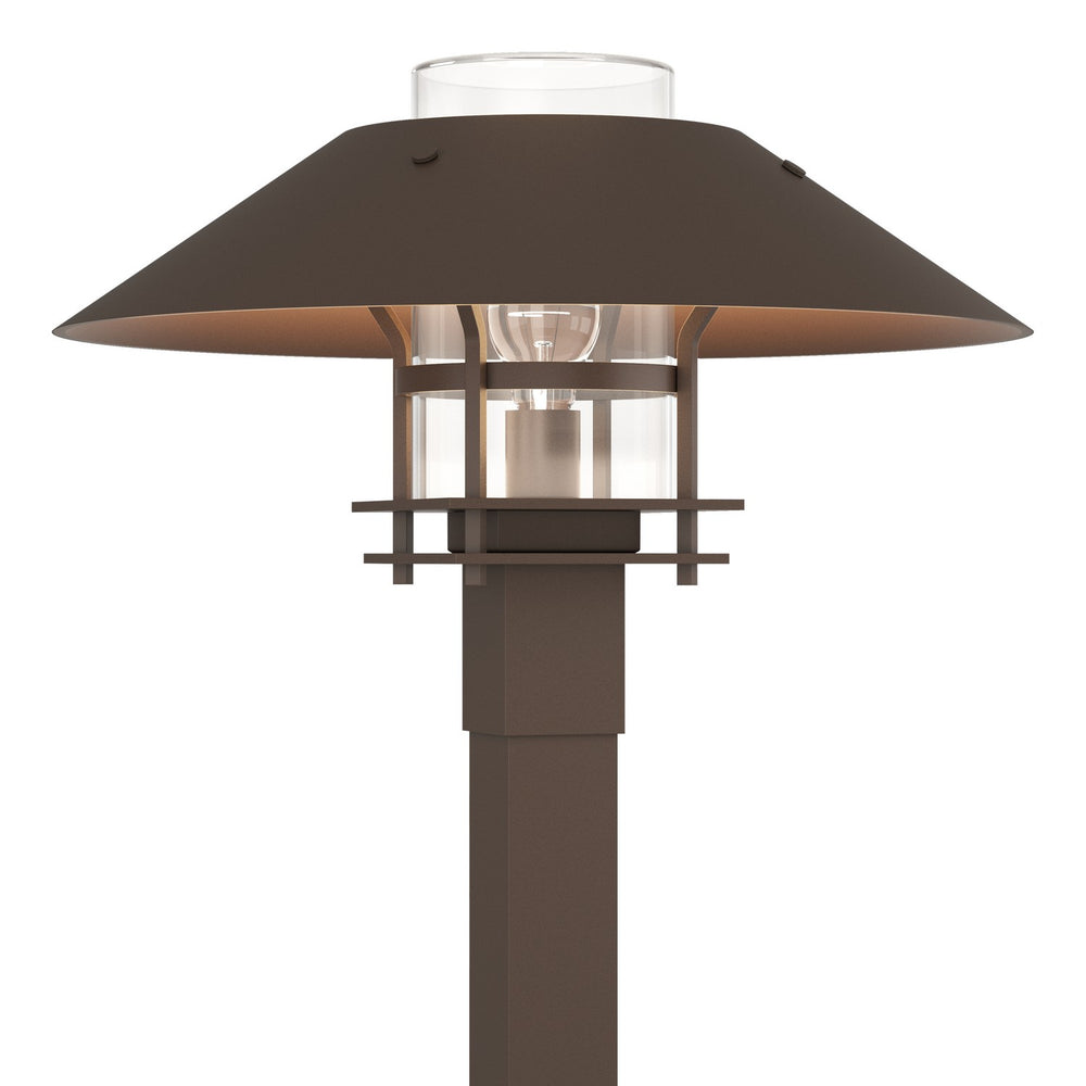 Hubbardton Forge - One Light Outdoor Post Mount - Henry - Coastal Bronze- Union Lighting Luminaires Decor
