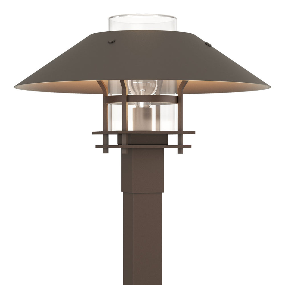 Hubbardton Forge - One Light Outdoor Post Mount - Henry - Coastal Bronze- Union Lighting Luminaires Decor