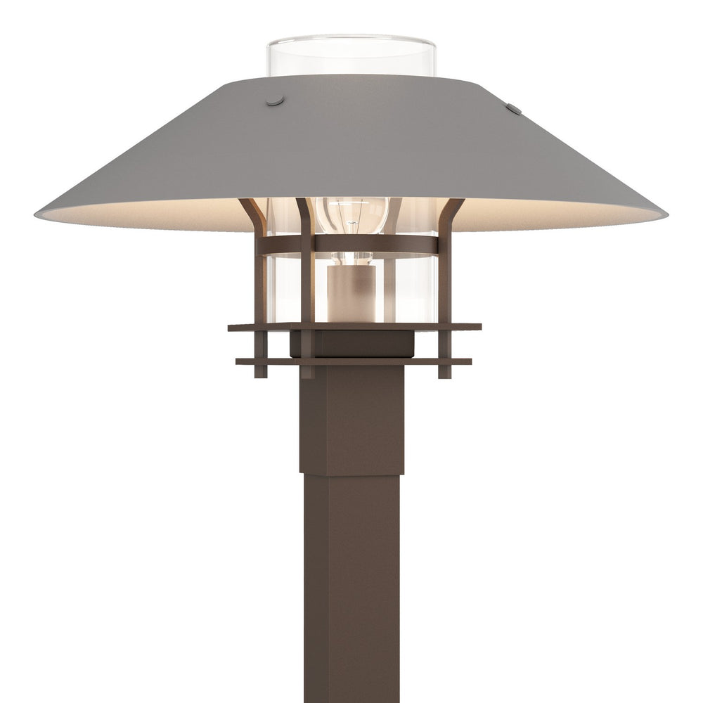 Hubbardton Forge - One Light Outdoor Post Mount - Henry - Coastal Bronze- Union Lighting Luminaires Decor