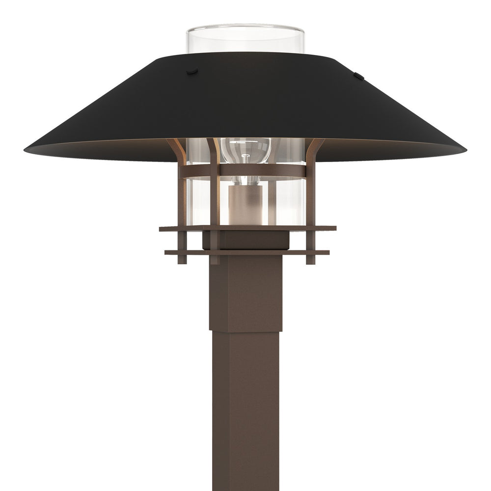 Hubbardton Forge - One Light Outdoor Post Mount - Henry - Coastal Bronze- Union Lighting Luminaires Decor