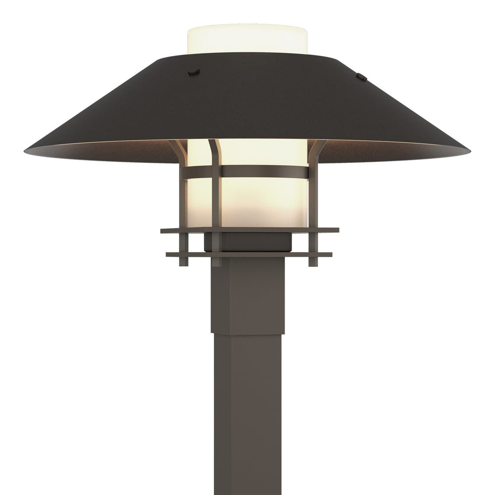 Hubbardton Forge - One Light Outdoor Post Mount - Henry - Coastal Dark Smoke- Union Lighting Luminaires Decor