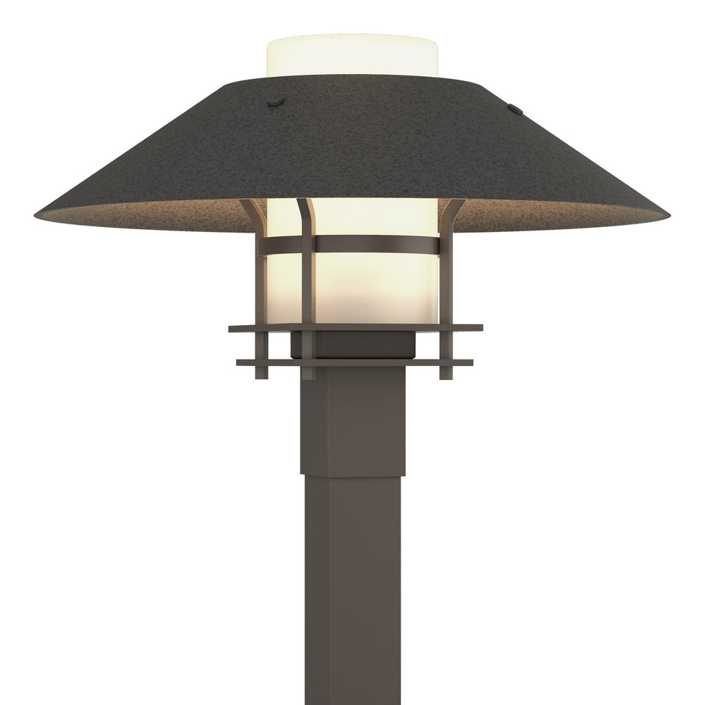 Hubbardton Forge - One Light Outdoor Post Mount - Henry - Coastal Dark Smoke- Union Lighting Luminaires Decor