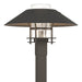 Hubbardton Forge - One Light Outdoor Post Mount - Henry - Coastal Dark Smoke- Union Lighting Luminaires Decor