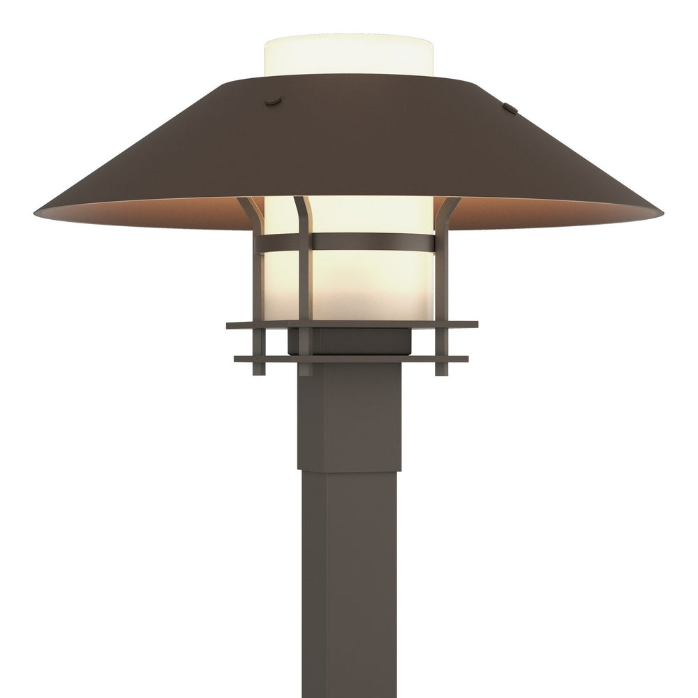 Hubbardton Forge - One Light Outdoor Post Mount - Henry - Coastal Dark Smoke- Union Lighting Luminaires Decor