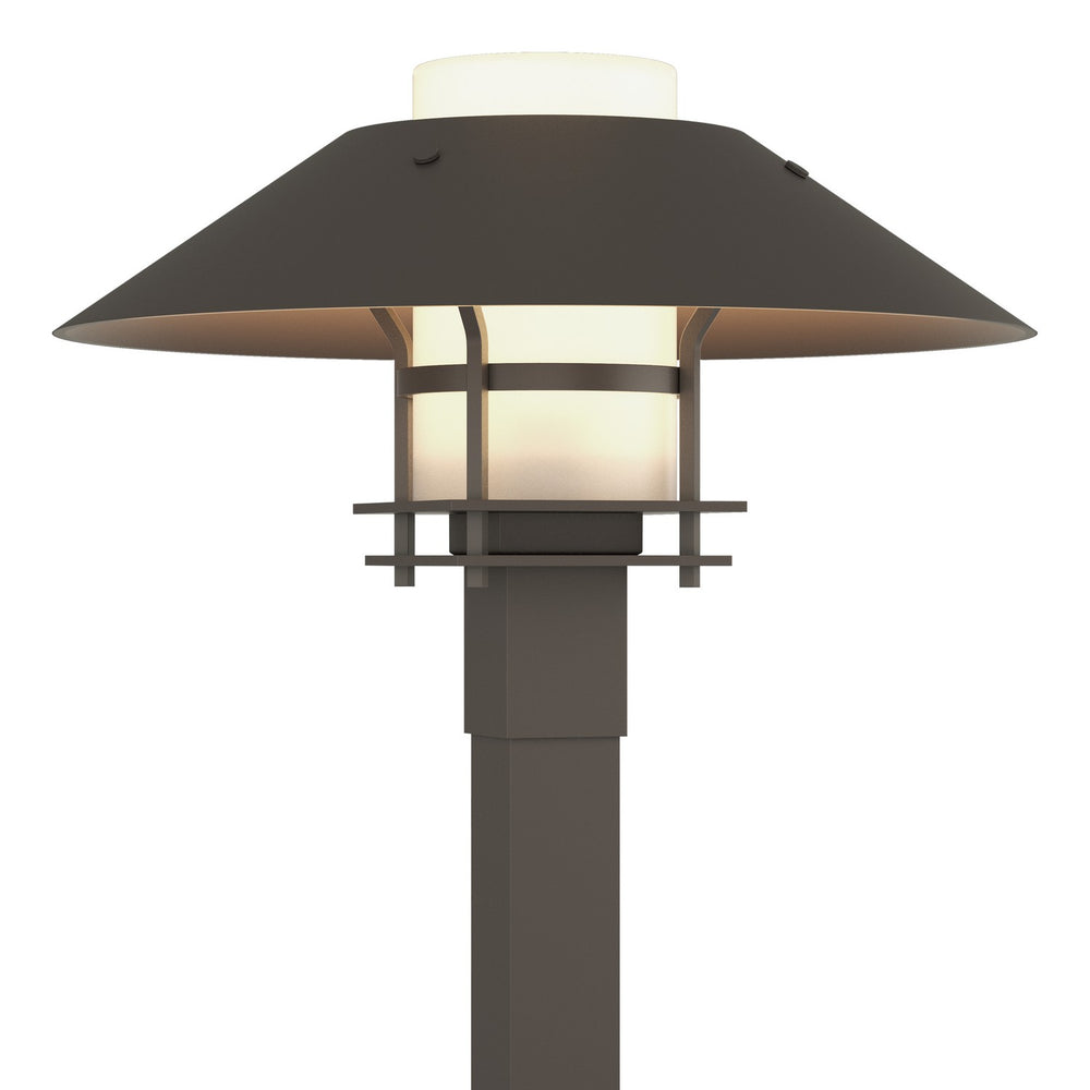 Hubbardton Forge - One Light Outdoor Post Mount - Henry - Coastal Dark Smoke- Union Lighting Luminaires Decor